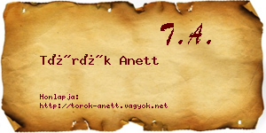 Török Anett névjegykártya